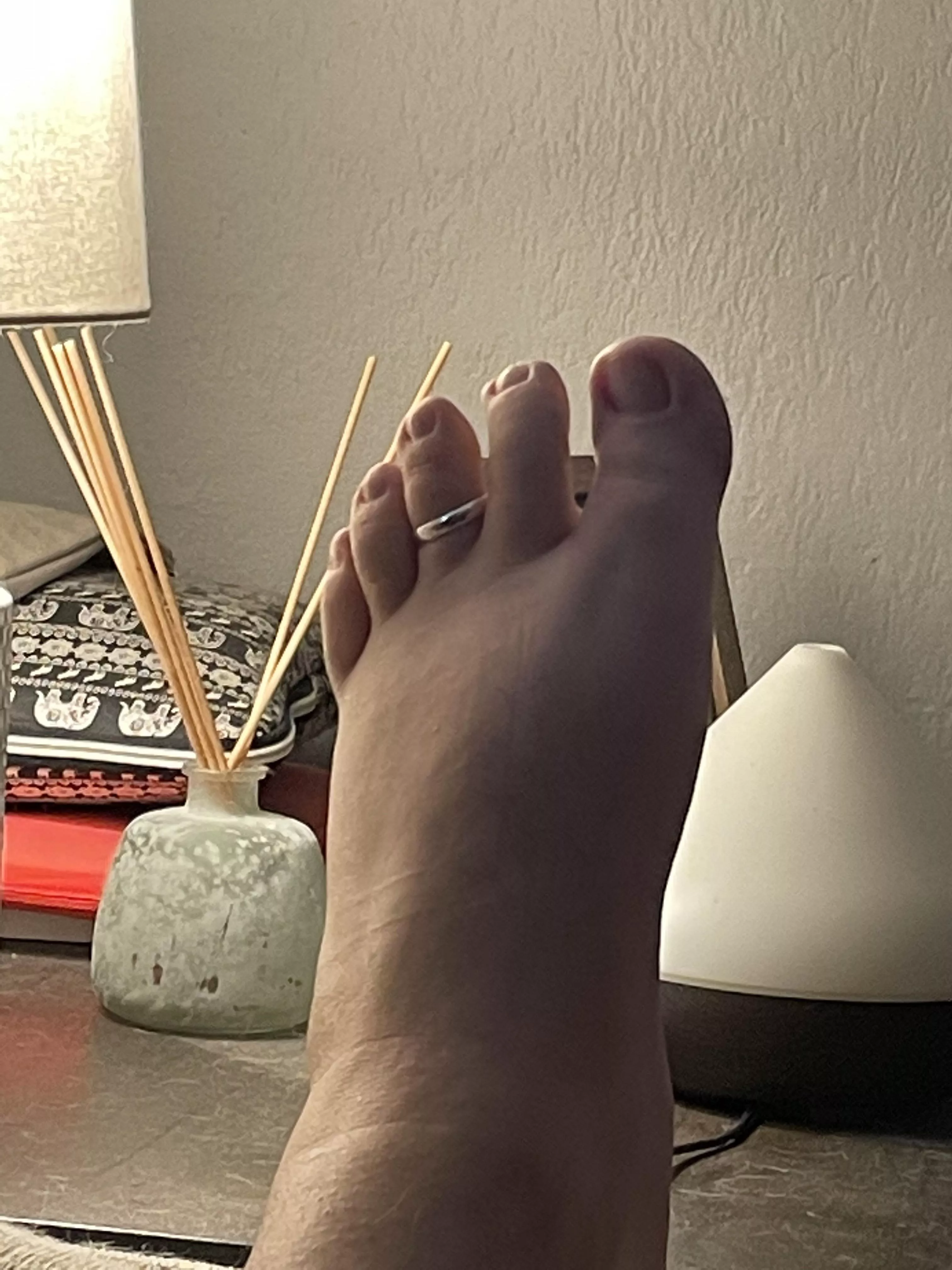 My exposed, soft foot