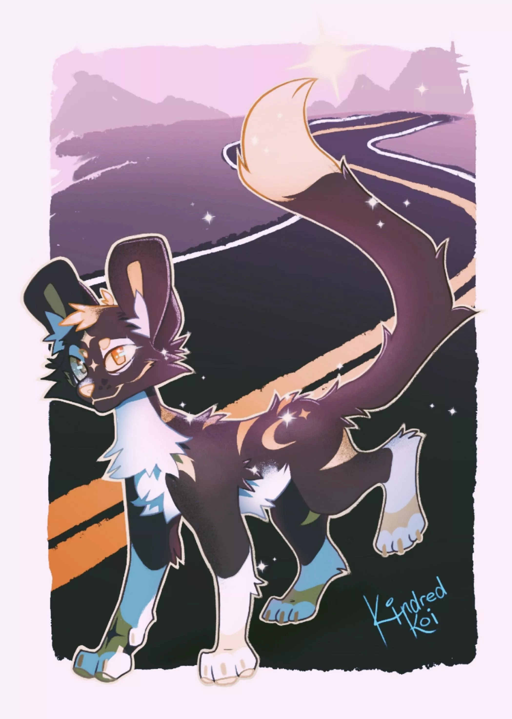 My Subaru themed fursona, Subie!✨