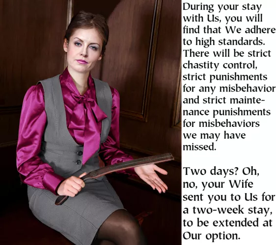 Of course no male had come up to their standards in just two weeks, the best that had met the standards had achieved them in two and a half months. But it was, theoretically possible