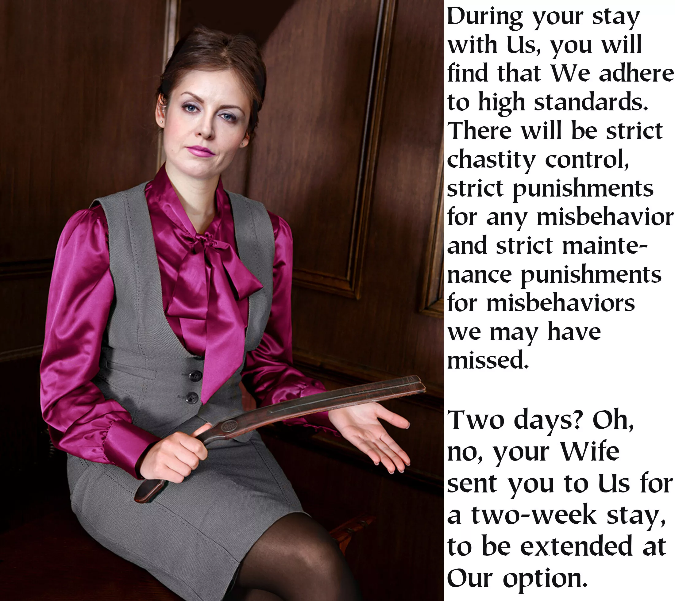 Of course no male had come up to their standards in just two weeks, the best that had met the standards had achieved them in two and a half months. But it was, theoretically possible