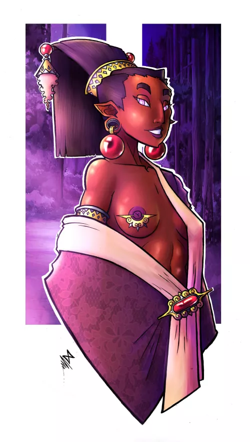 Pierced Elf Noble (Oba/Offbalance Art) [OC] C&C welcome