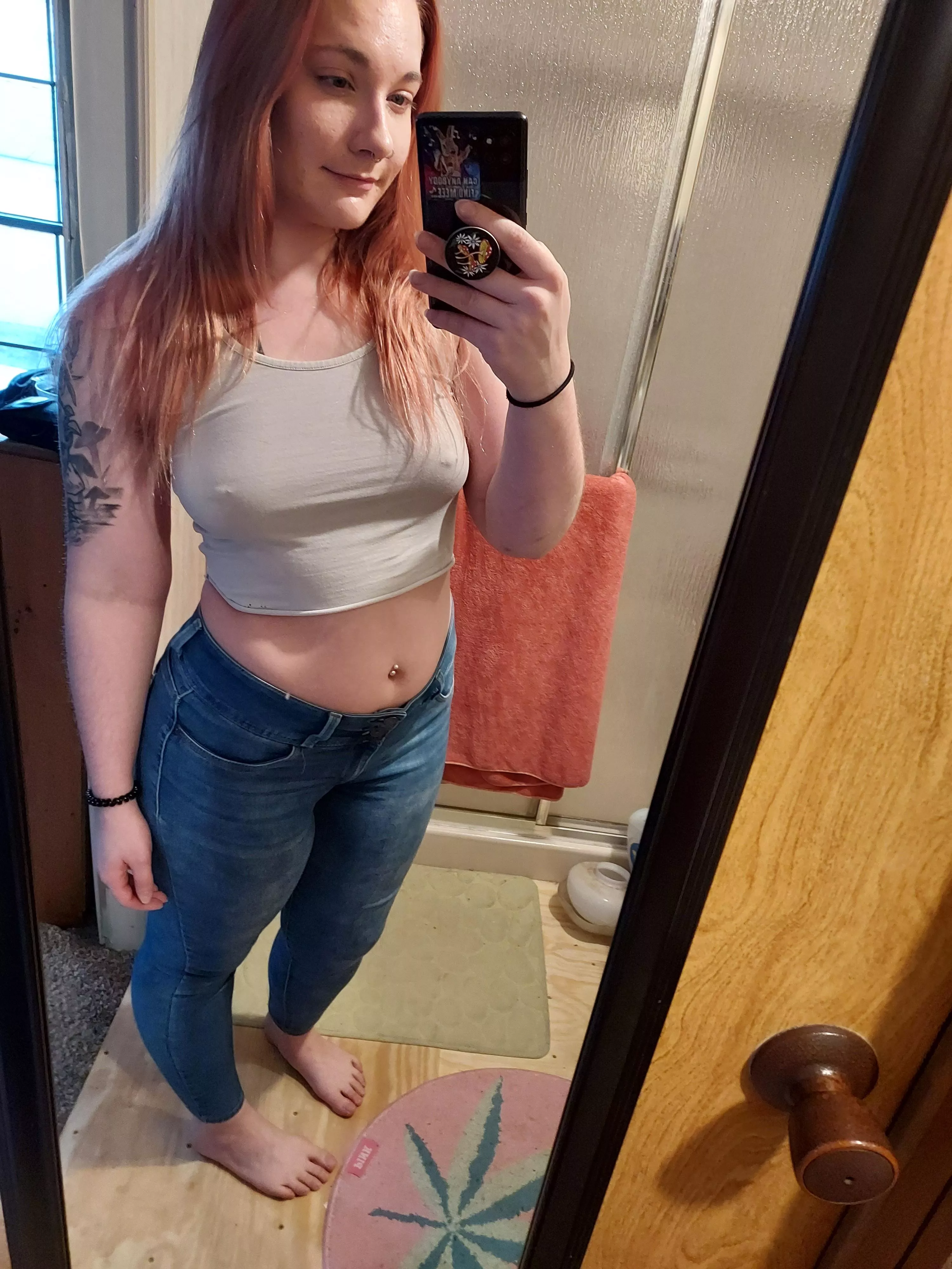 rare pic of me in jeans 👖 f24