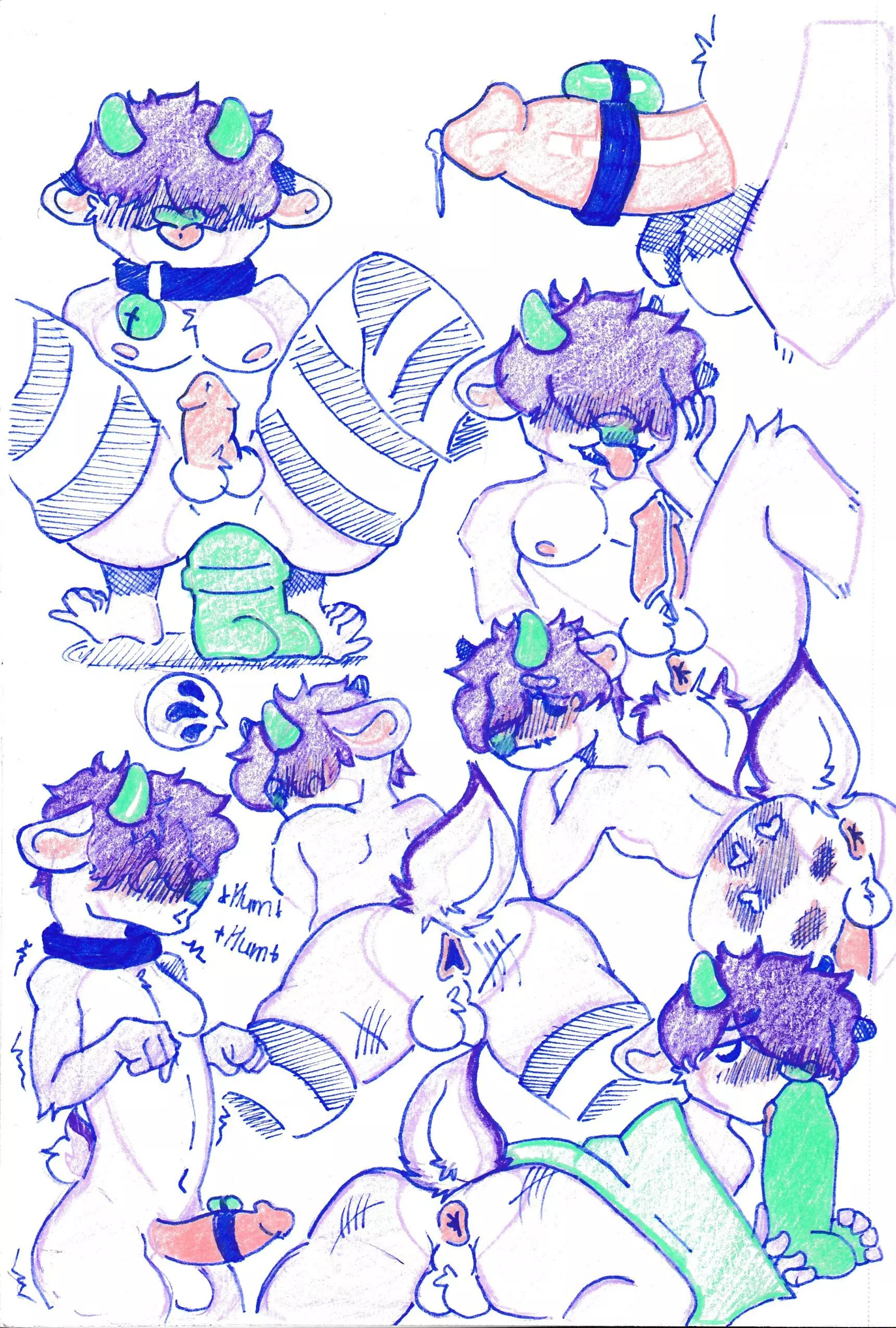 sketches taken with reference (Flynnmoo)