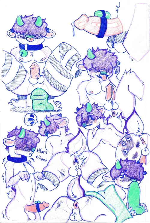 sketches taken with reference (Flynnmoo)