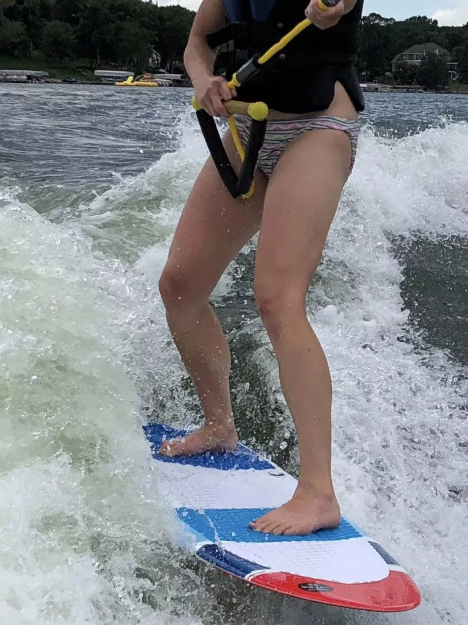 Summer legs! Can’t wait for wake surfing and boat rides again!