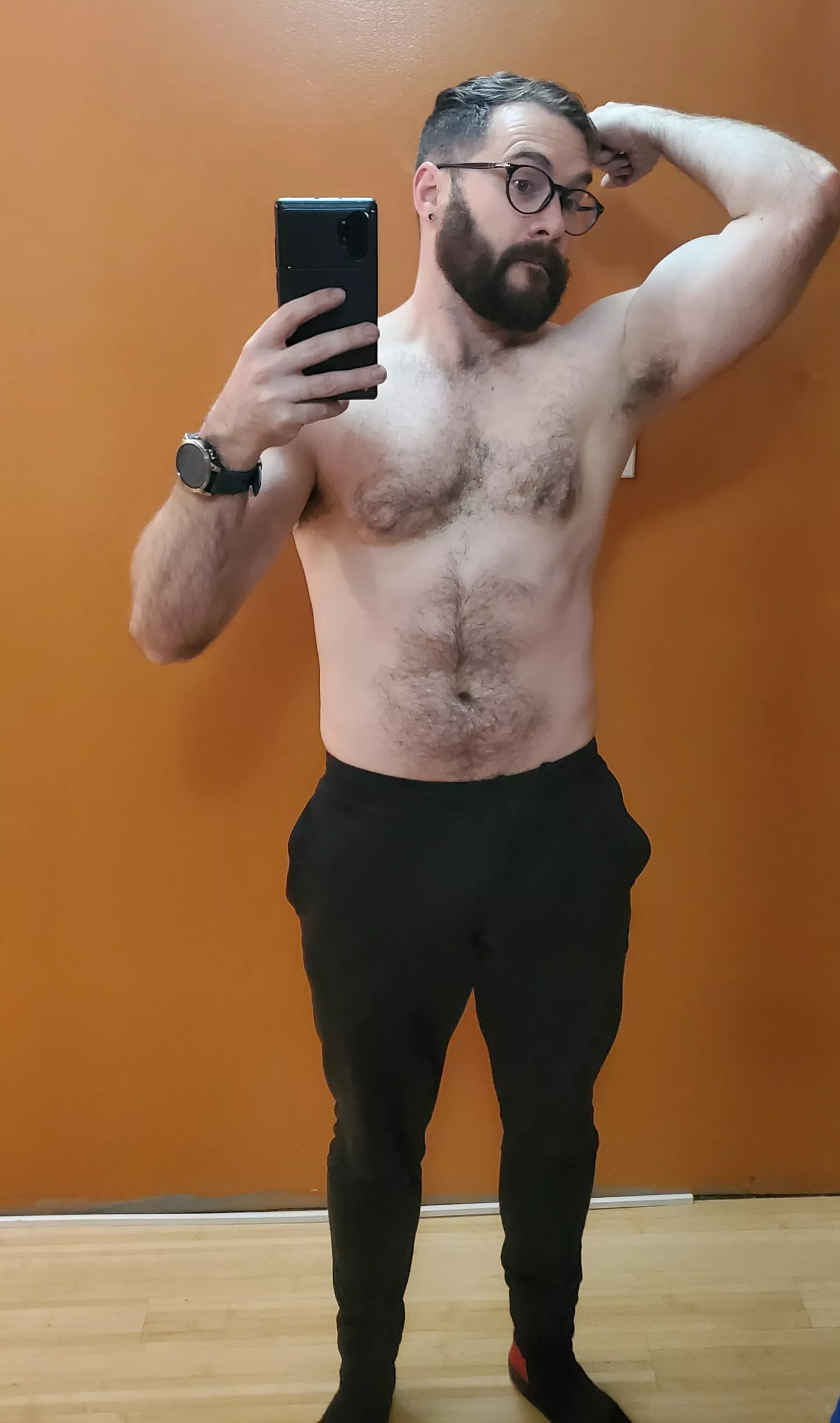 sweaty post gym. Want a sniff?