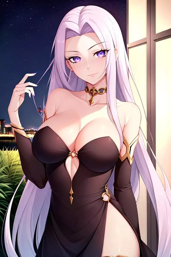 The gorgon goddess is made all beautiful for this evening!