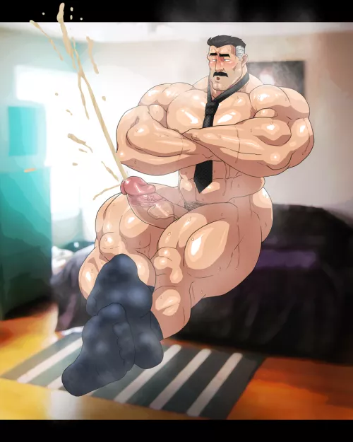 There's nothing I love more than a big muscular older man with a hot moustache... (Artist : Hitenmaru)