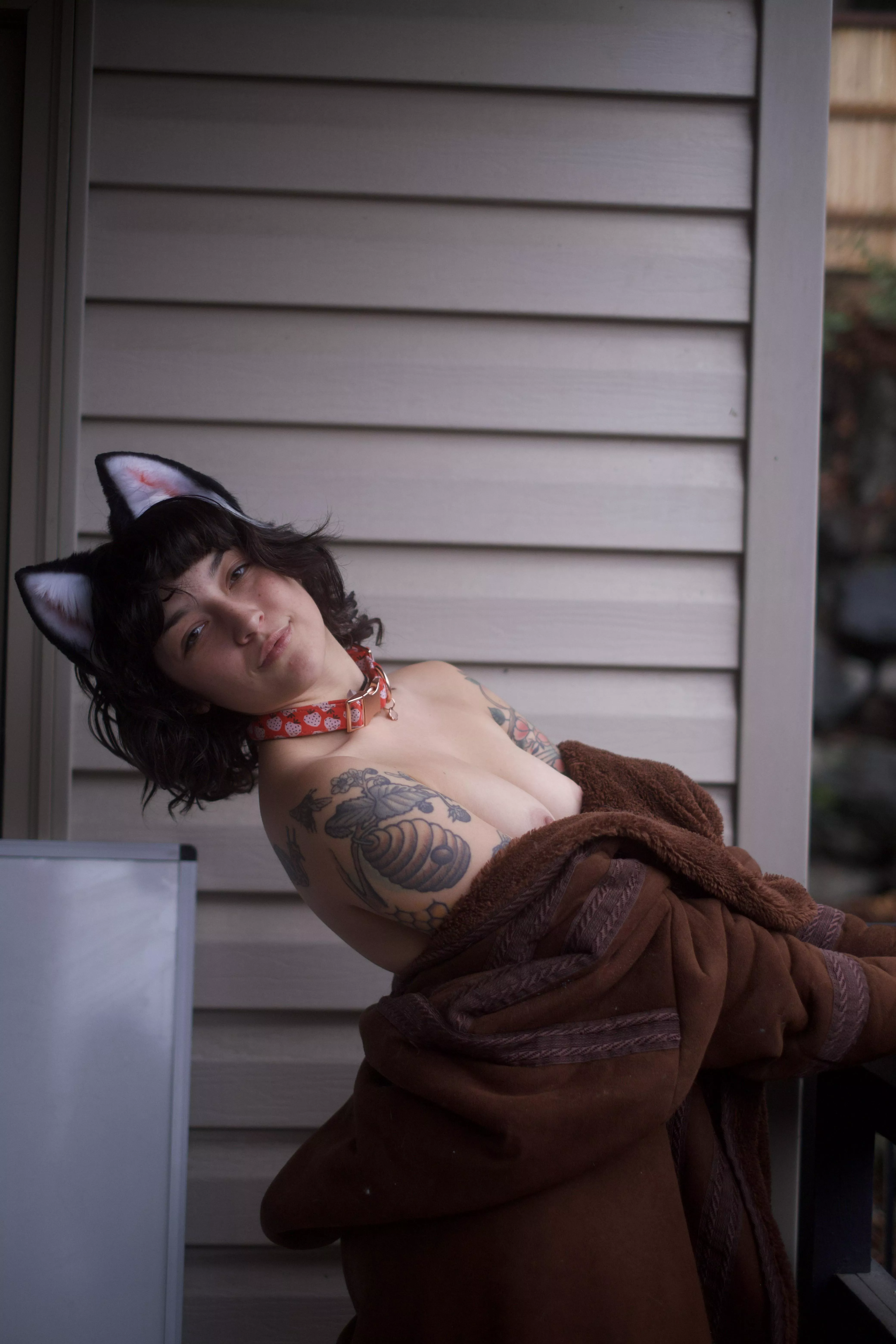 Thick coats keep me warm