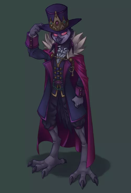 Took another shot redesigning Stolas from Helluvaboss. (Art by Me) [OC]