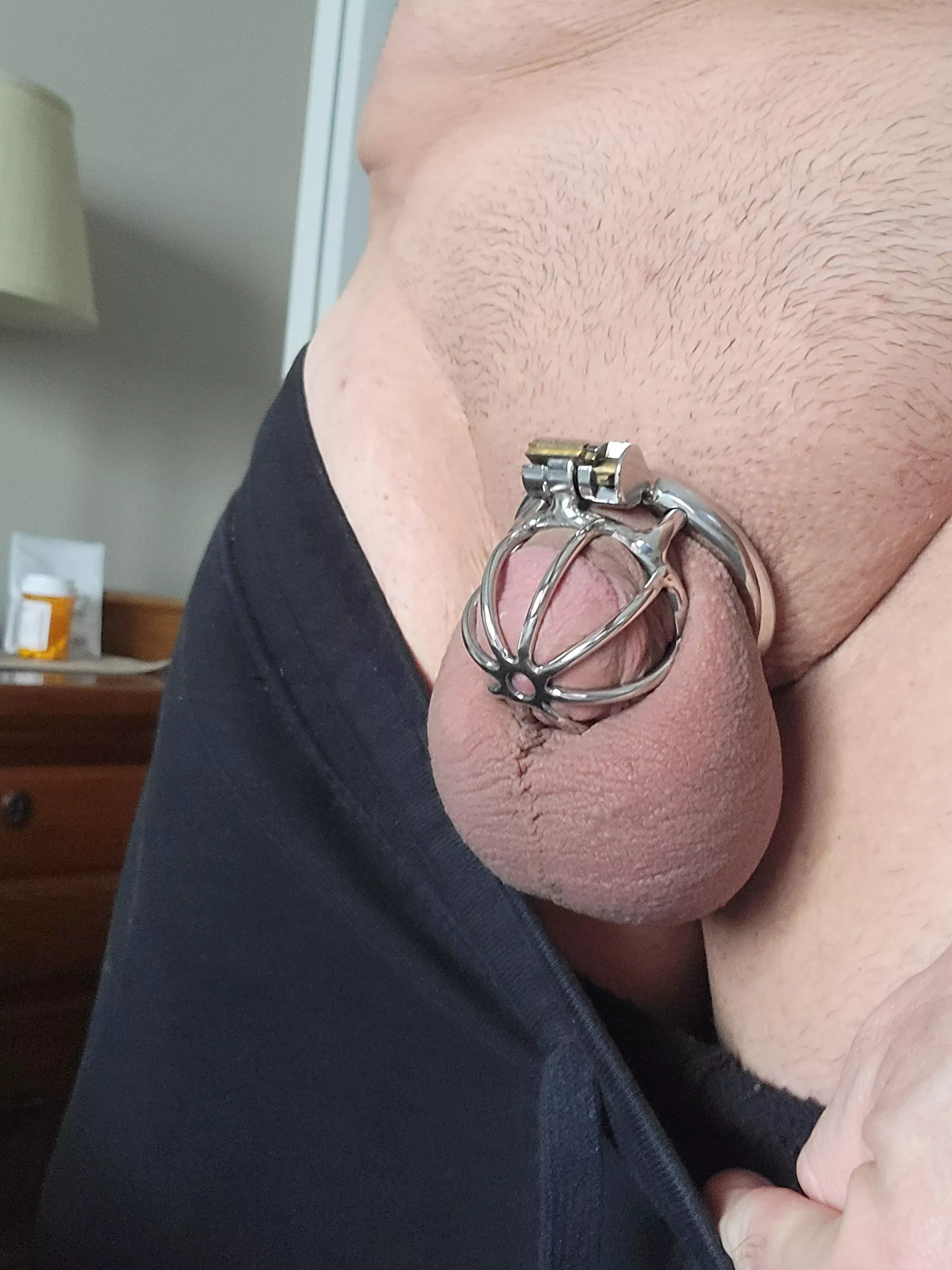 Trying my small cage. Can't even swell in there. I hope you guys like