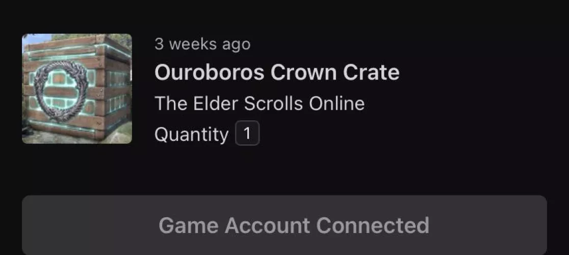 Un help I accidentally unlinked my twitch account to eso account and I linked back and dose this say I still connected to my eso account