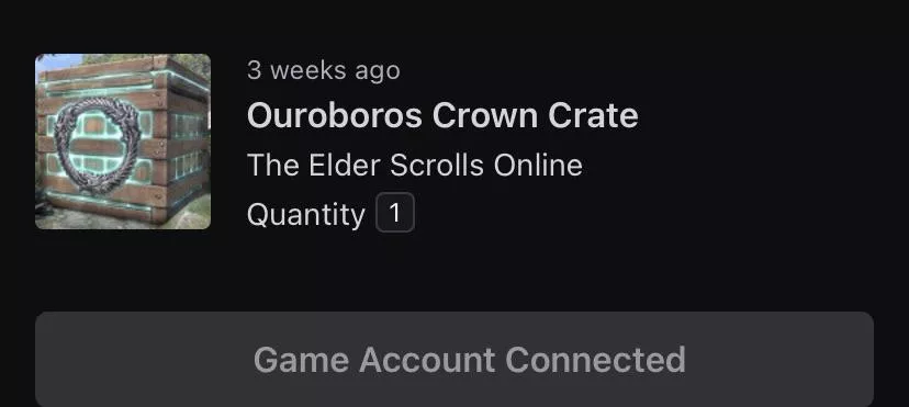 Un help I accidentally unlinked my twitch account to eso account and I linked back and dose this say I still connected to my eso account