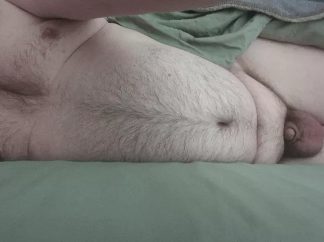 Unapologetically me. In position for snuggles.