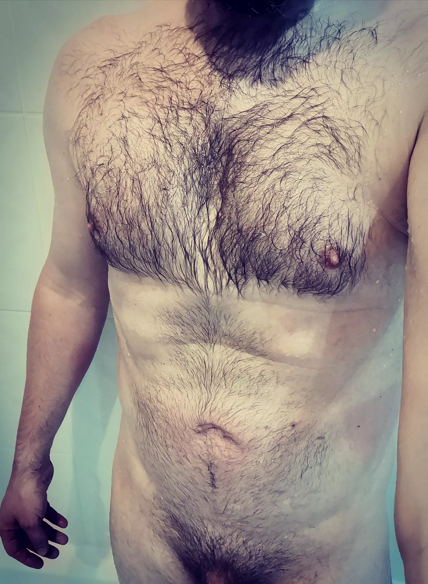 Want to run your fingers over my chest?