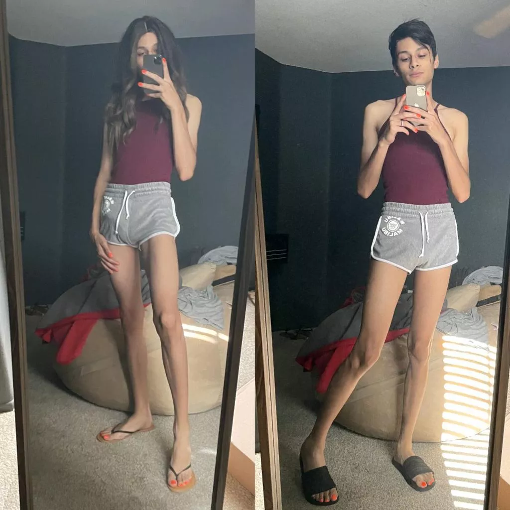 When you can’t decide between long or short hair 😅