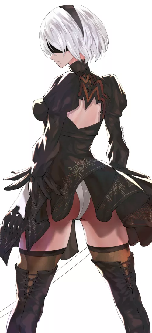 2B's tight tush (uenoryoma)