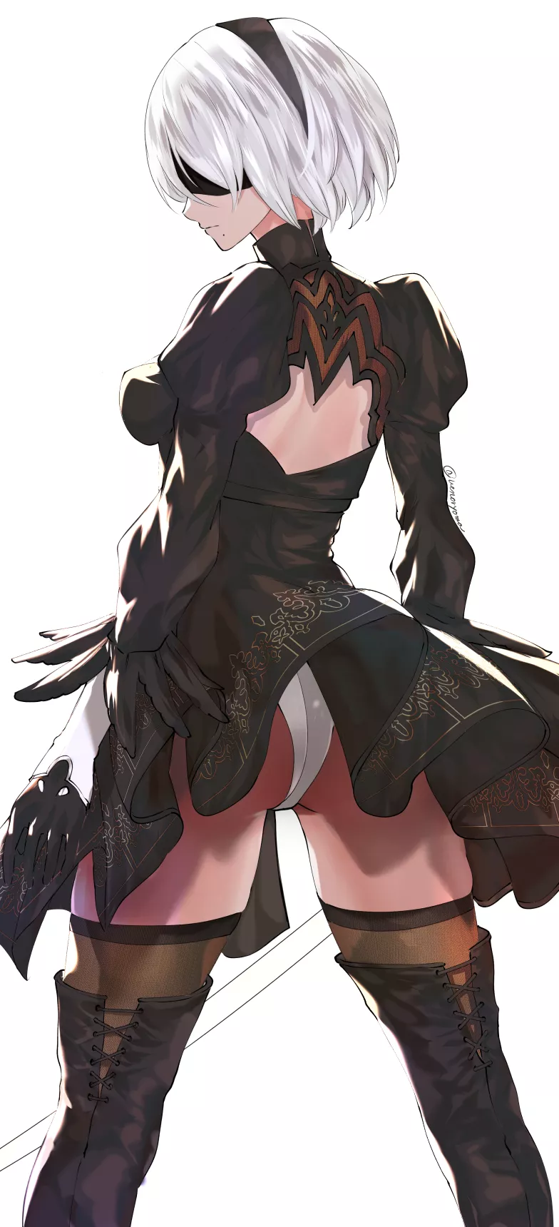 2B's tight tush (uenoryoma)