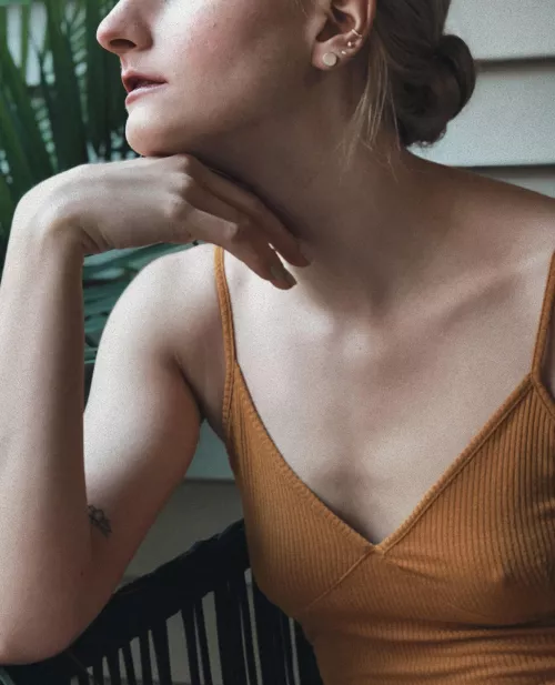 A perfect viewing angle of my pokies under this bodysuit