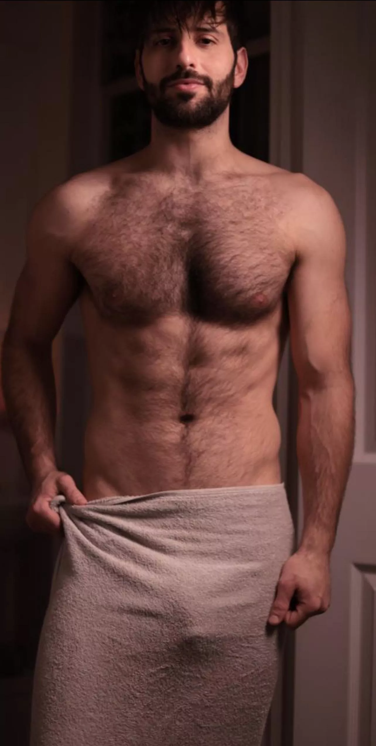 Always turned heads coming out the showers in my uni dorm.