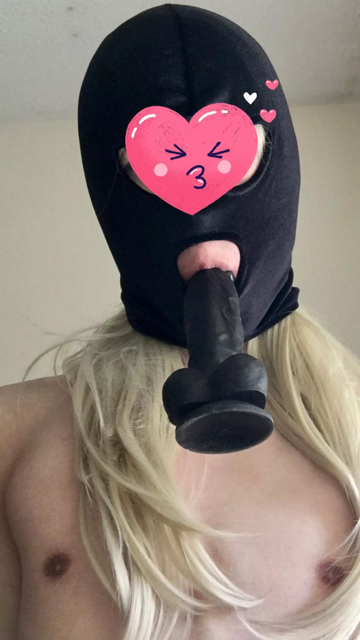 An Asian sissy’s mouth is only good for sucking cock. Wish I was sucking on a real one right now