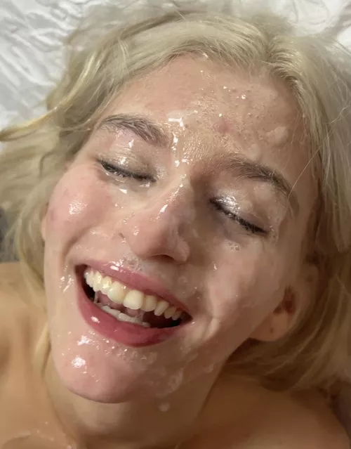 An epic bukkake to my 18yo face
