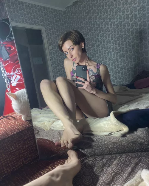 Clean my feet with your tongue