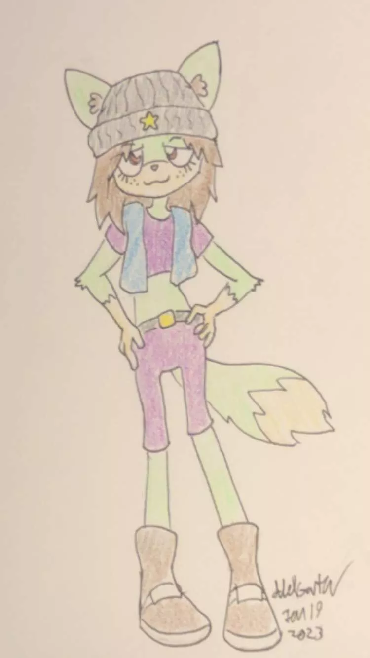Created this fox girl today, she needs a name