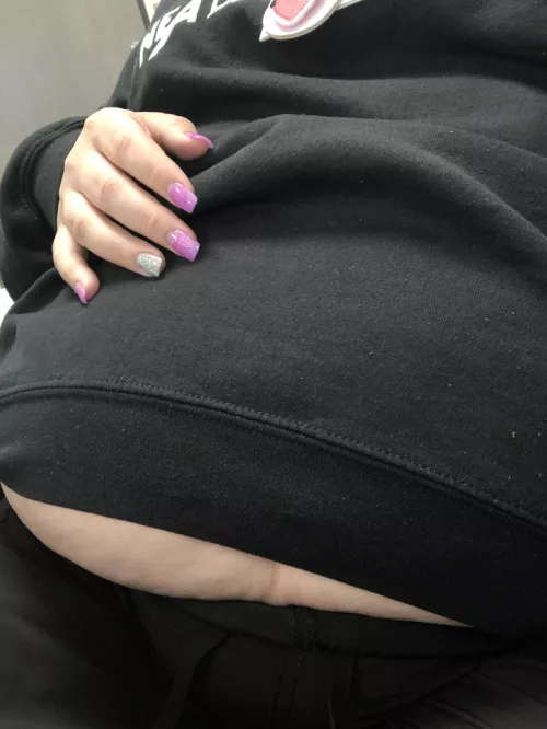 Even at work I’m poking out