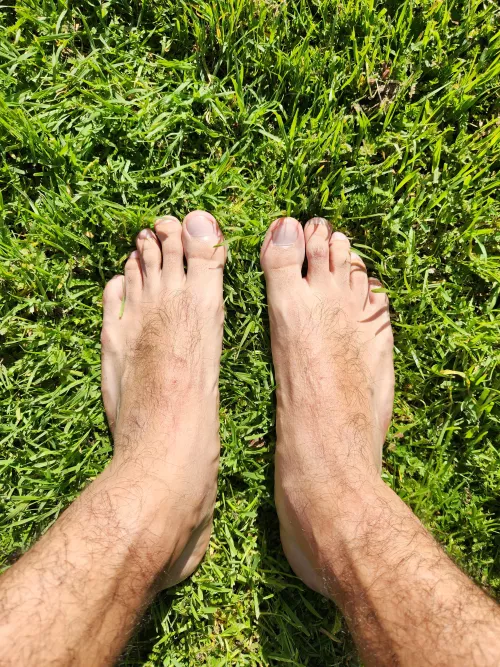 Getting some sun 👣