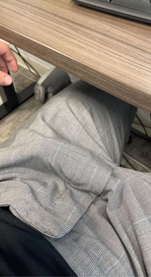 I want my boss to see my thick cock