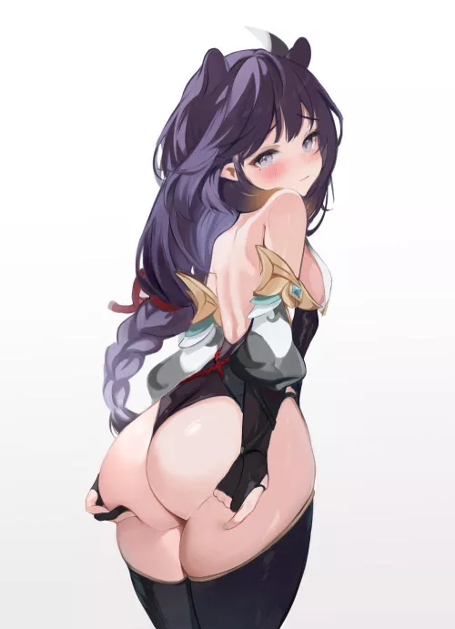 Ina Wearing Shenhe’s Outfit (Hololive)