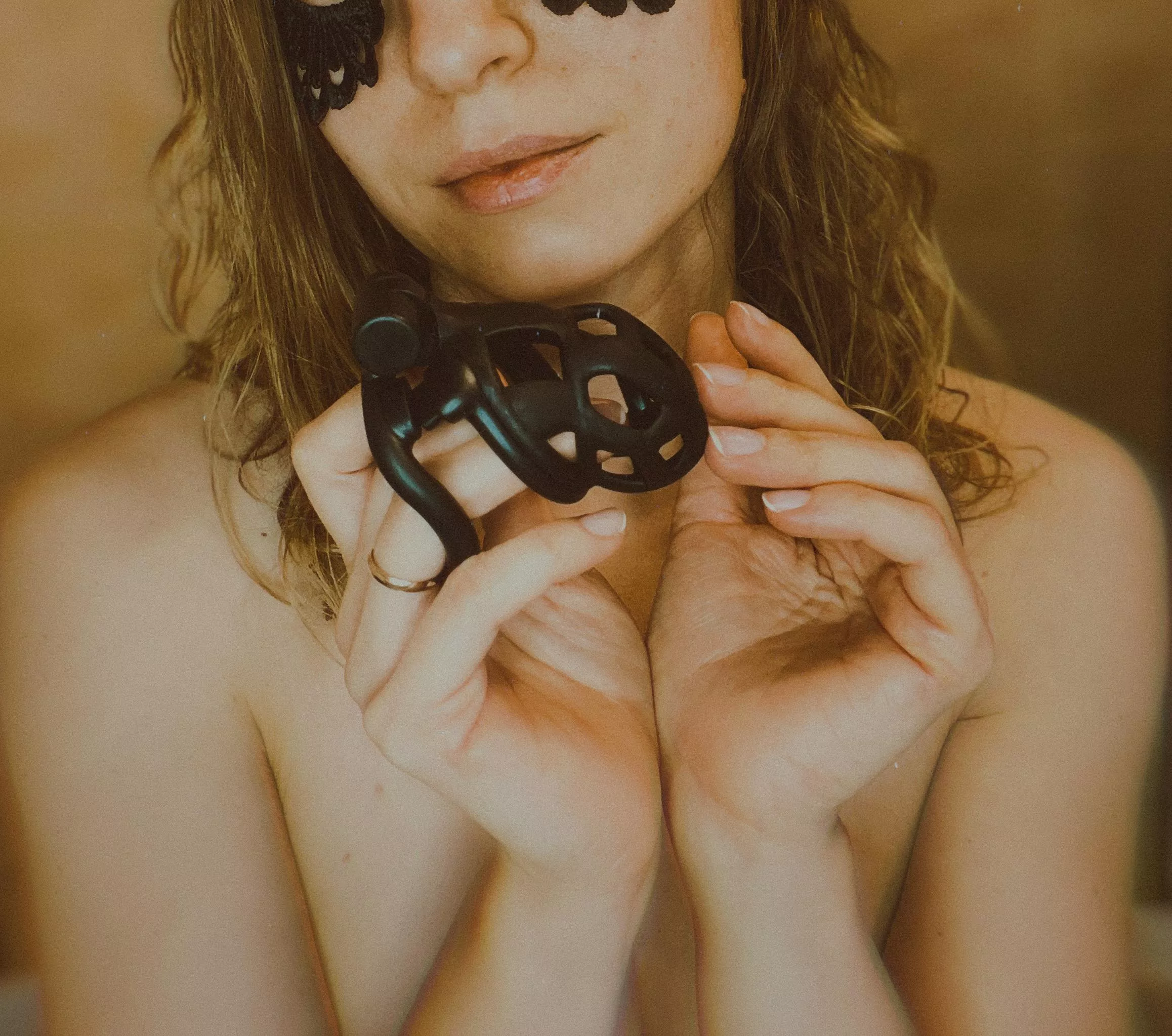 It is small for my fingers but perfect for your cock. That's how tiny you are