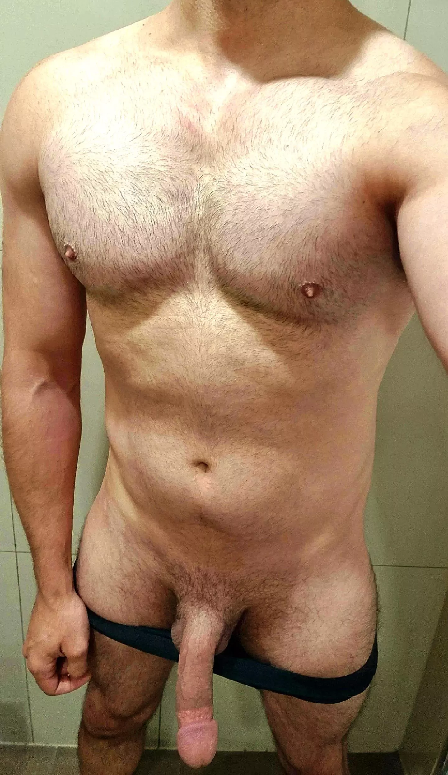 Join me in a post workout stretch? ;) (m)