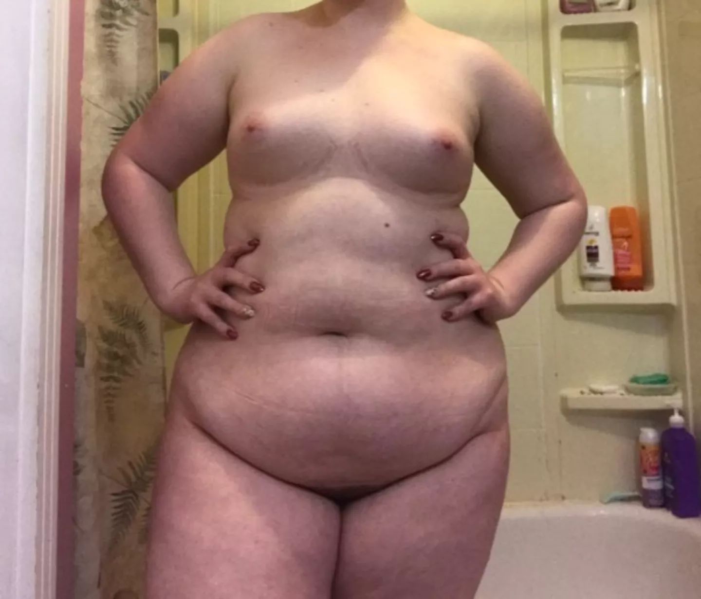 just got off, can you help me shower please