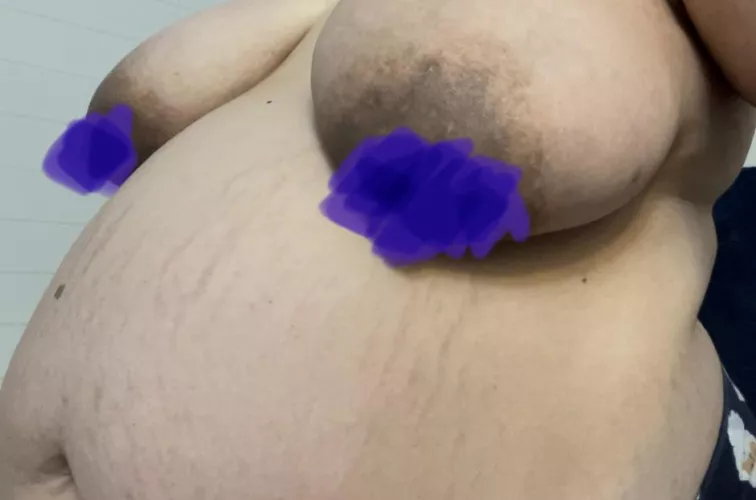 Like how my boobs rest on my belly?