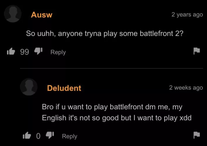 Man wanted to play battlefront