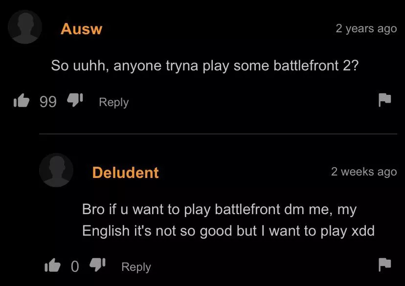 Man wanted to play battlefront