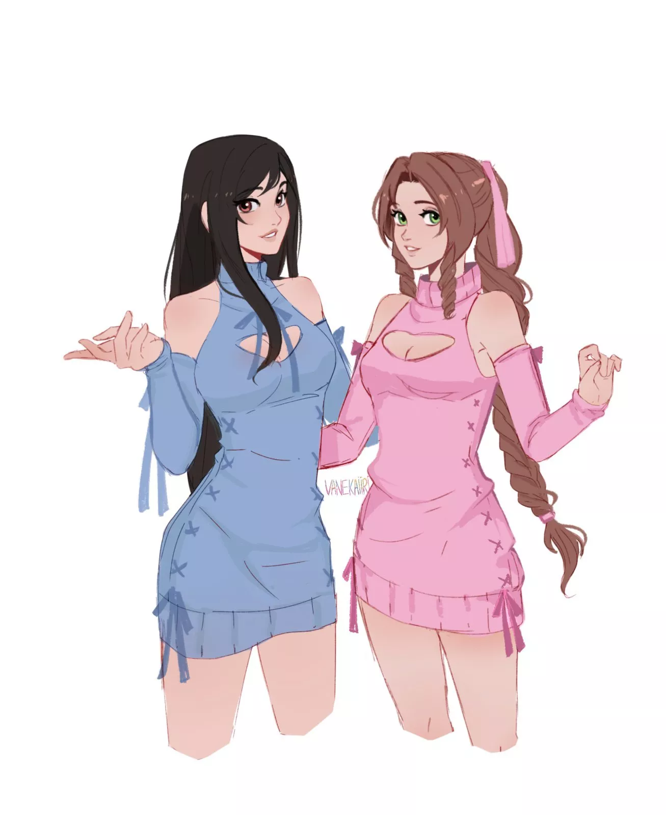 Matching Dresses Aerith And Tifa (Vanekairi )