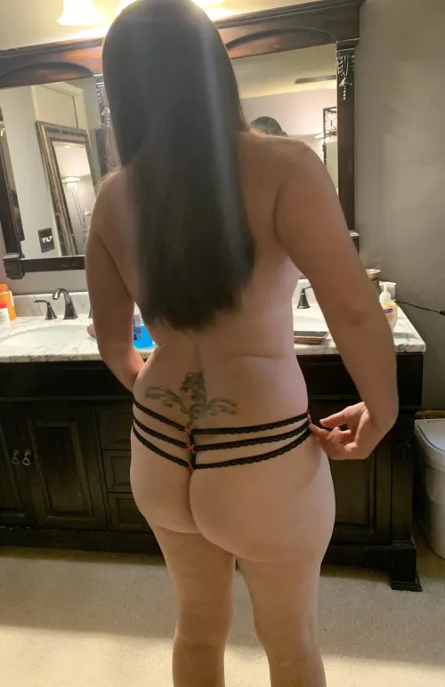 Moms can wear sexy strappy panties too!