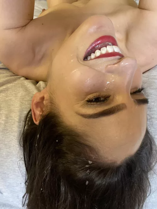 My first upside down facial!
