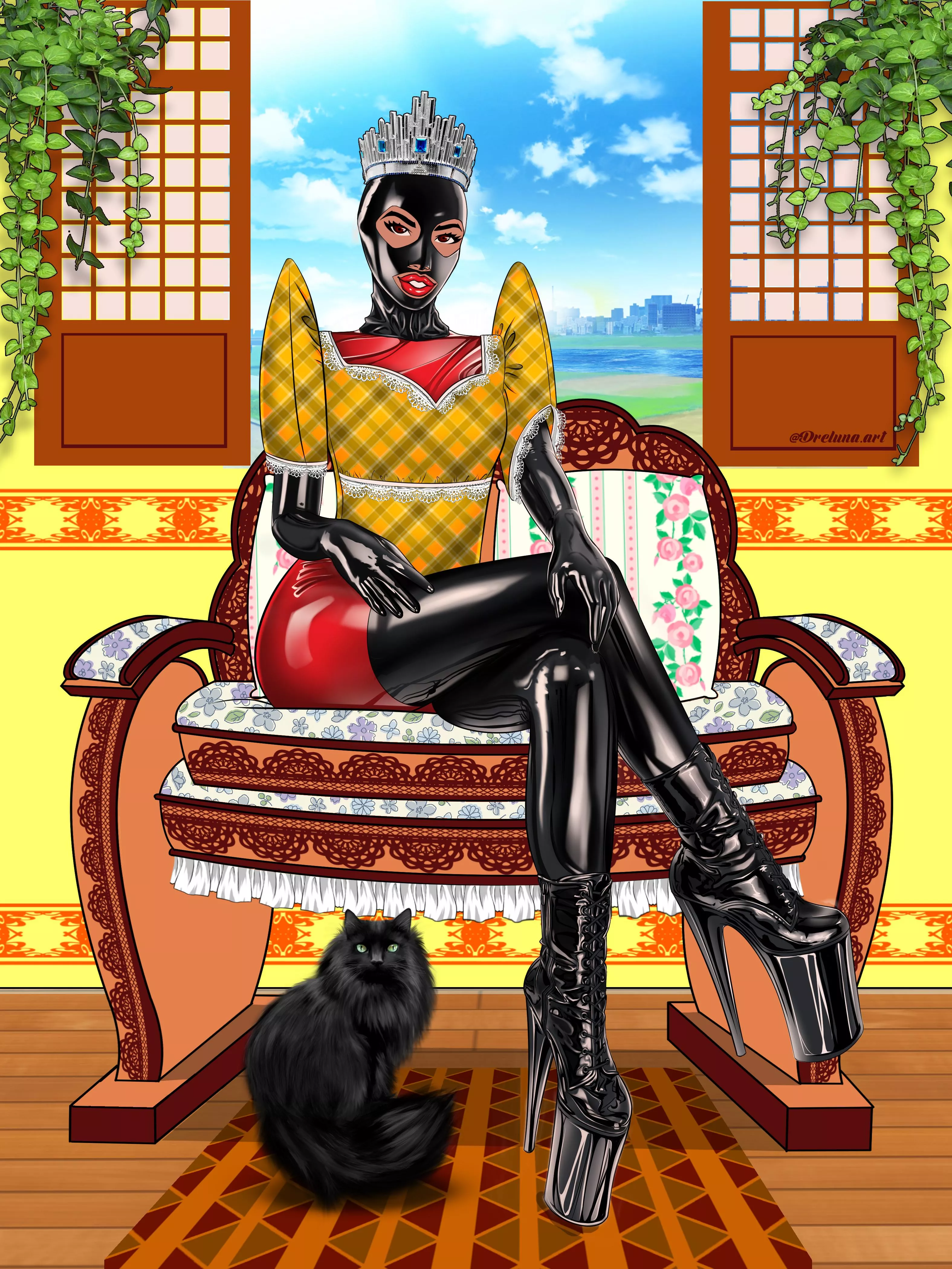 My latex-fashion commission ✍🏾