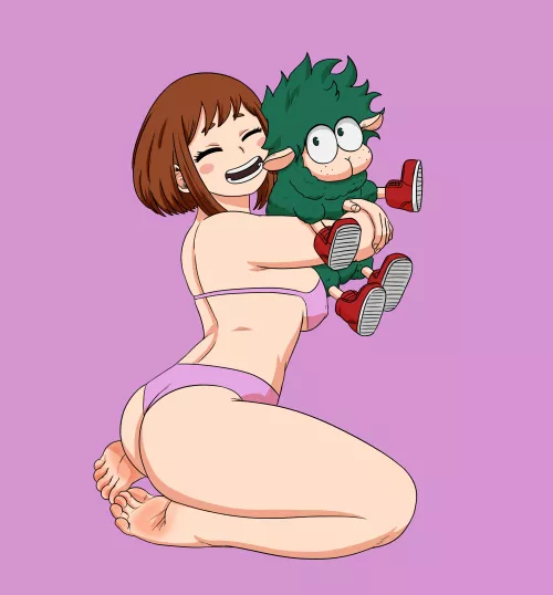 Ochako and a cute pet (mf uncen)