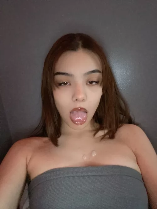 Oops I made a mess, care to help a girl out? (bring a mop)