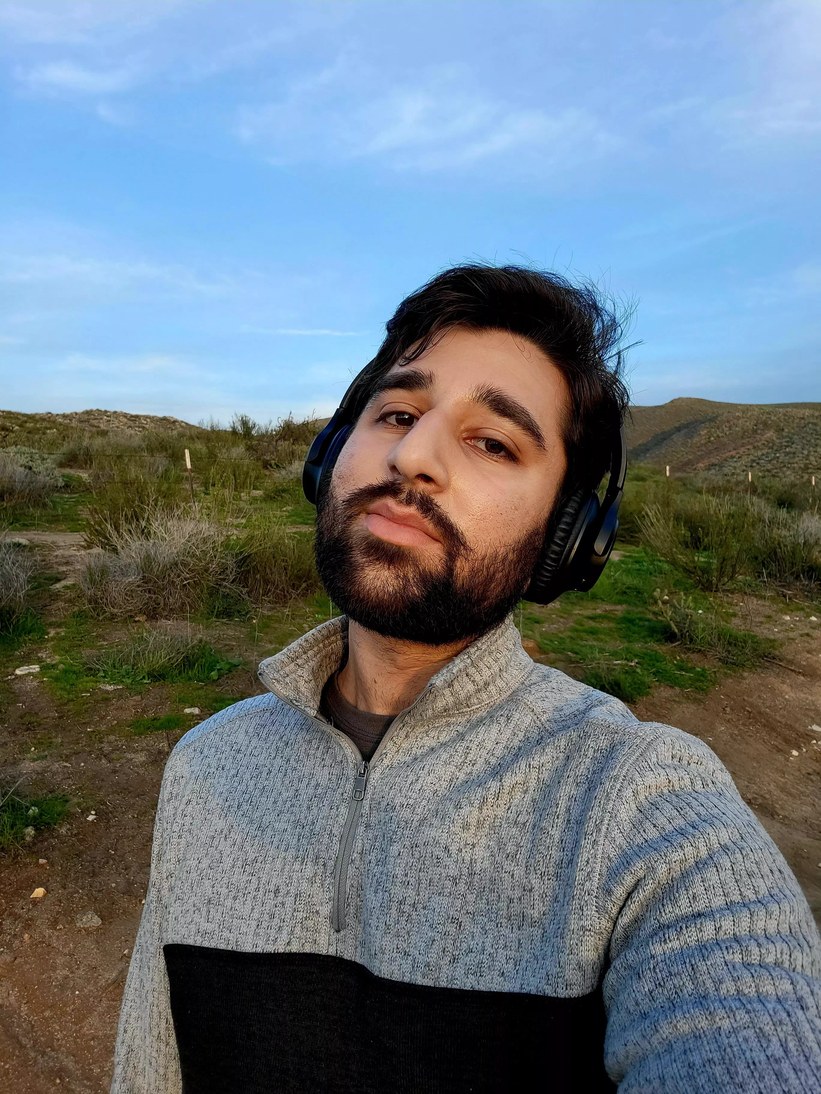 Out in this musty dusty crusty desert😃