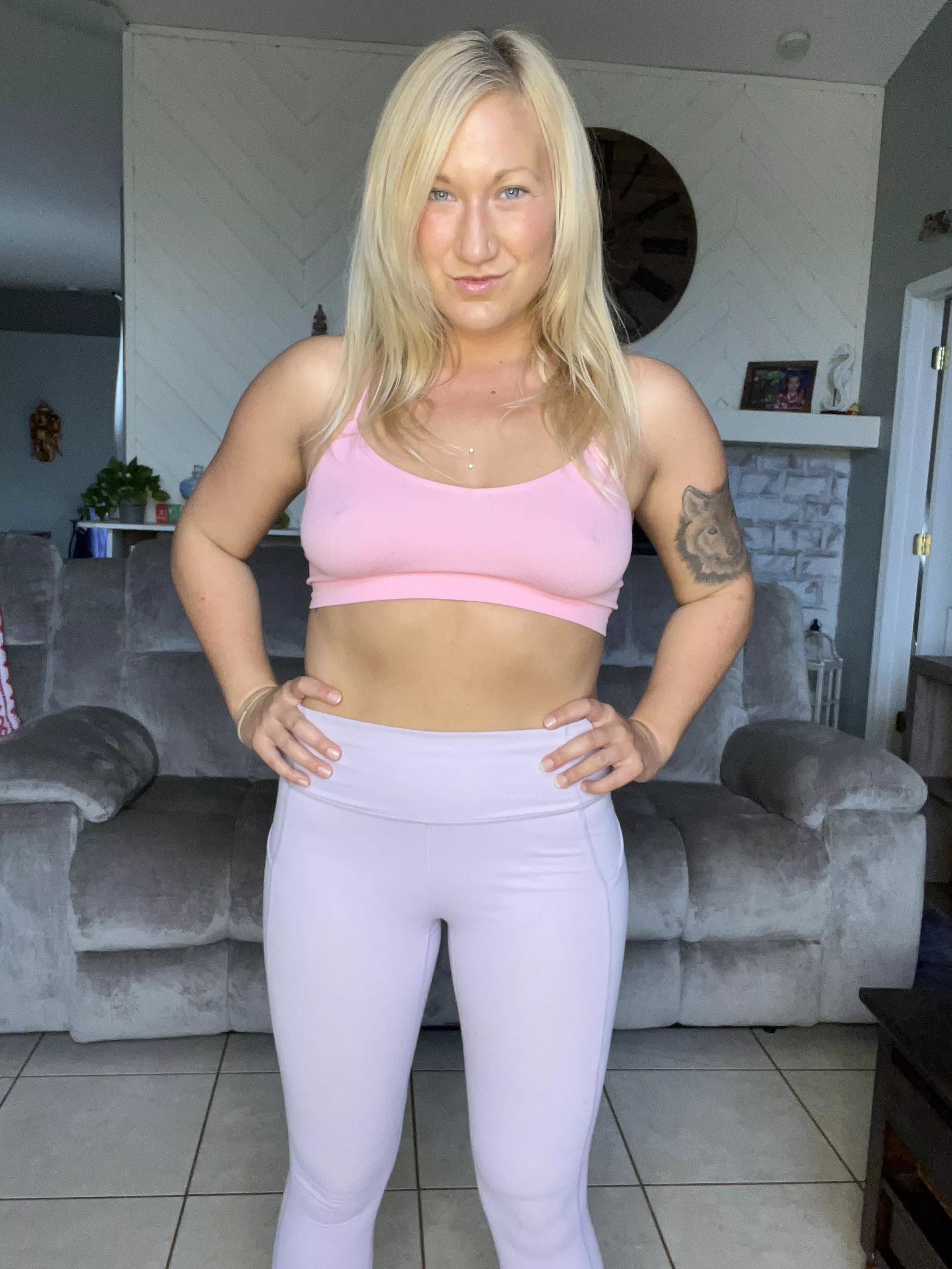 Pastel pretty for my home workout today