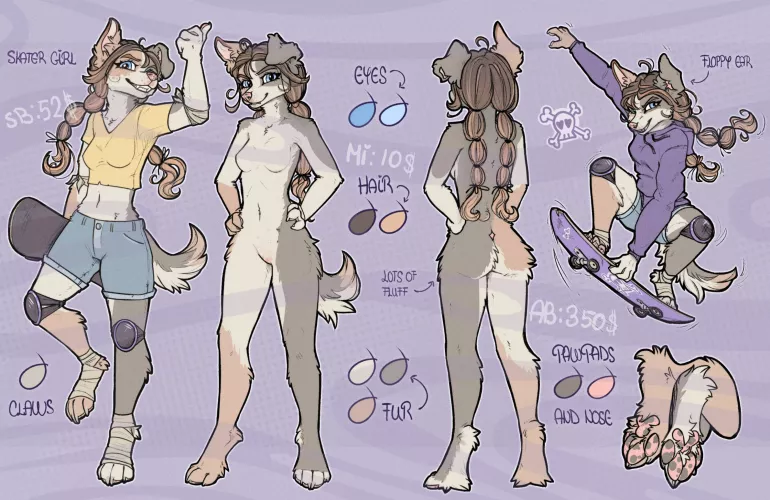 Skater girl adoptable!