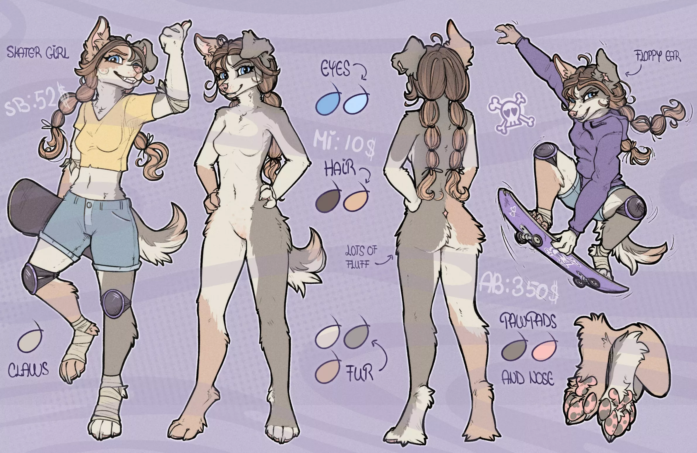 Skater girl adoptable!