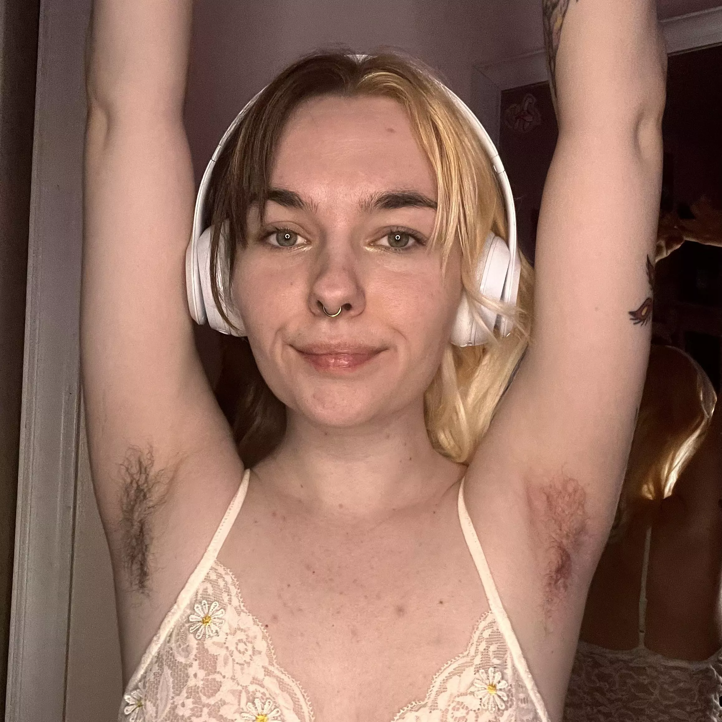 split dyed pits 🖤❤️