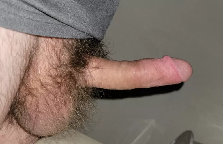 Stiffy in the bathroom.